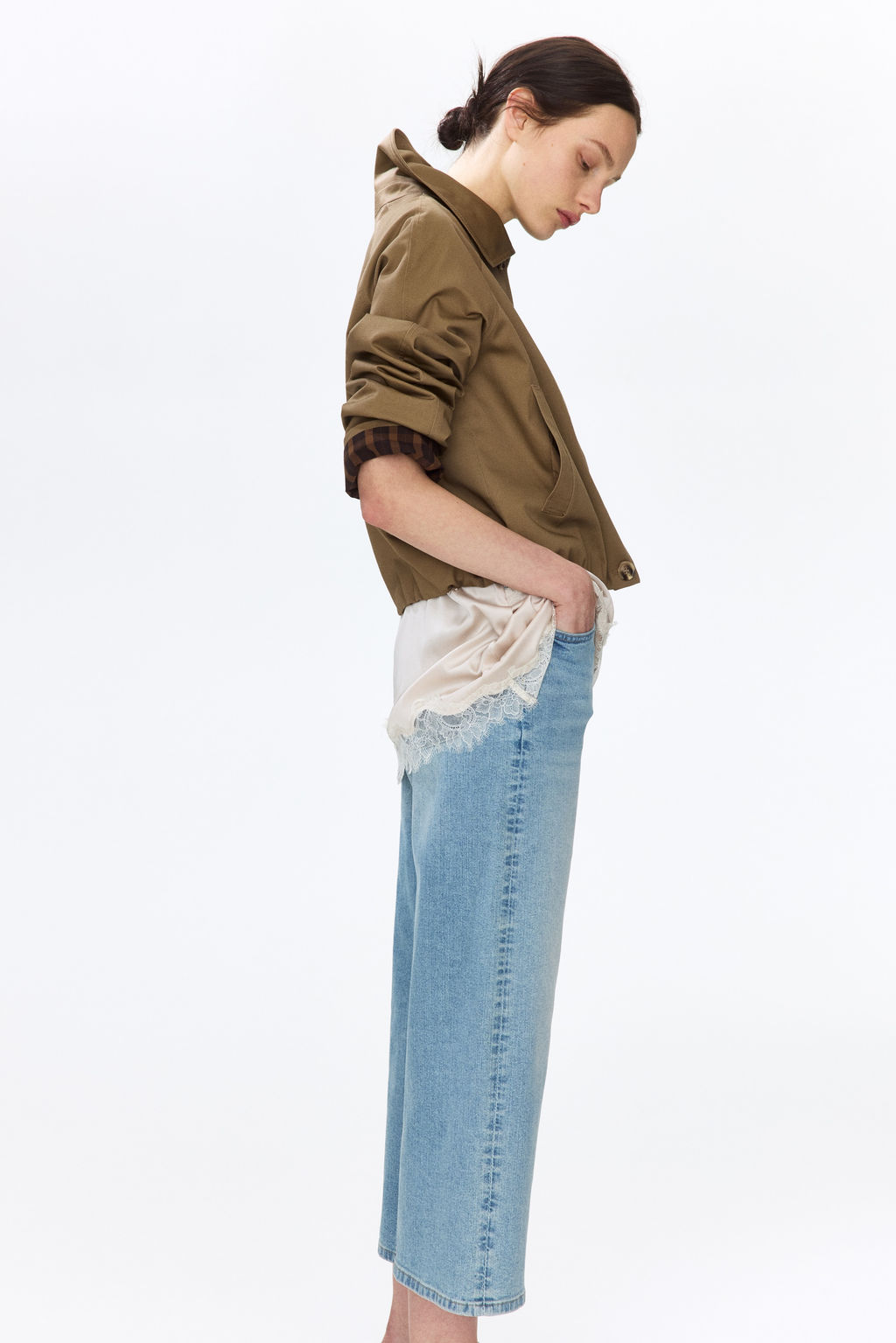 Wide High Waist Ankle Jeans - H&m фото 12