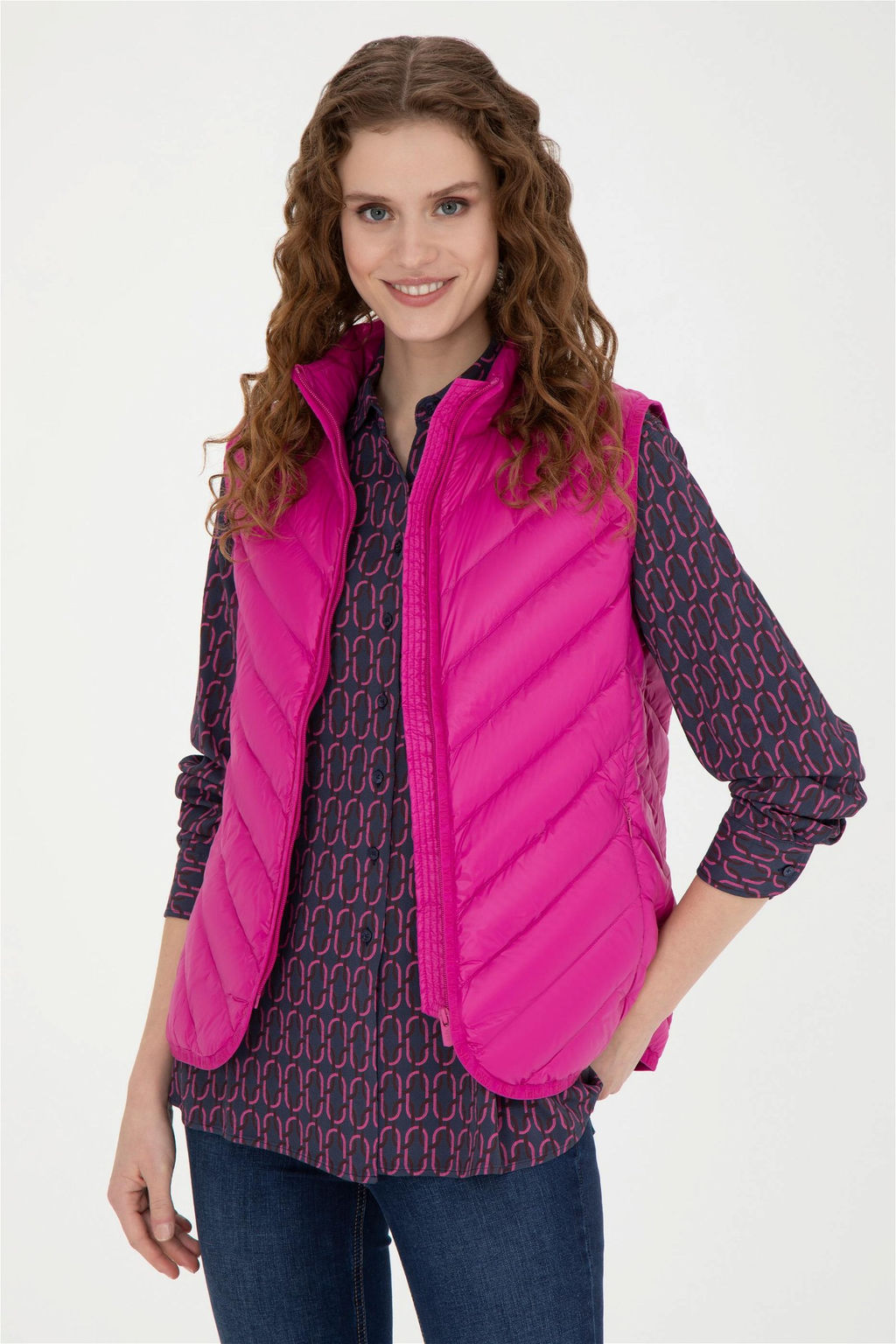 Женский фиолетовый жилет - U.s. polo assn фото 3