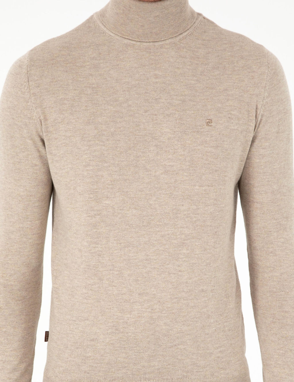 Kum Melanj Slim Fit Bal_k__ Yaka Basic Triko Kazak - Pierre cardin фото 6