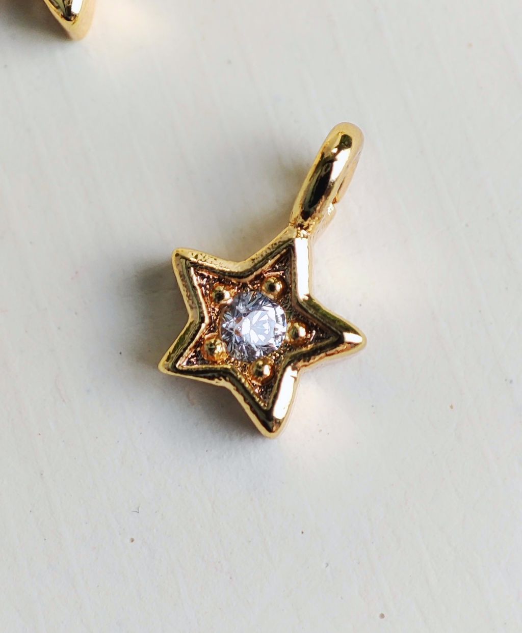 Подвеска №6 (5шт), звезда, золото