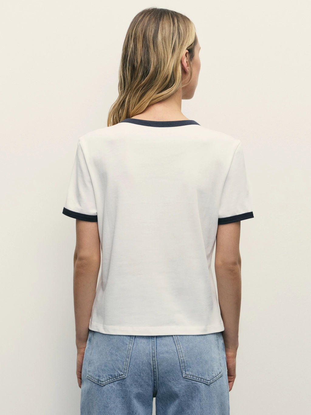 Укороченная футболка с принтом / Zarina фото 5