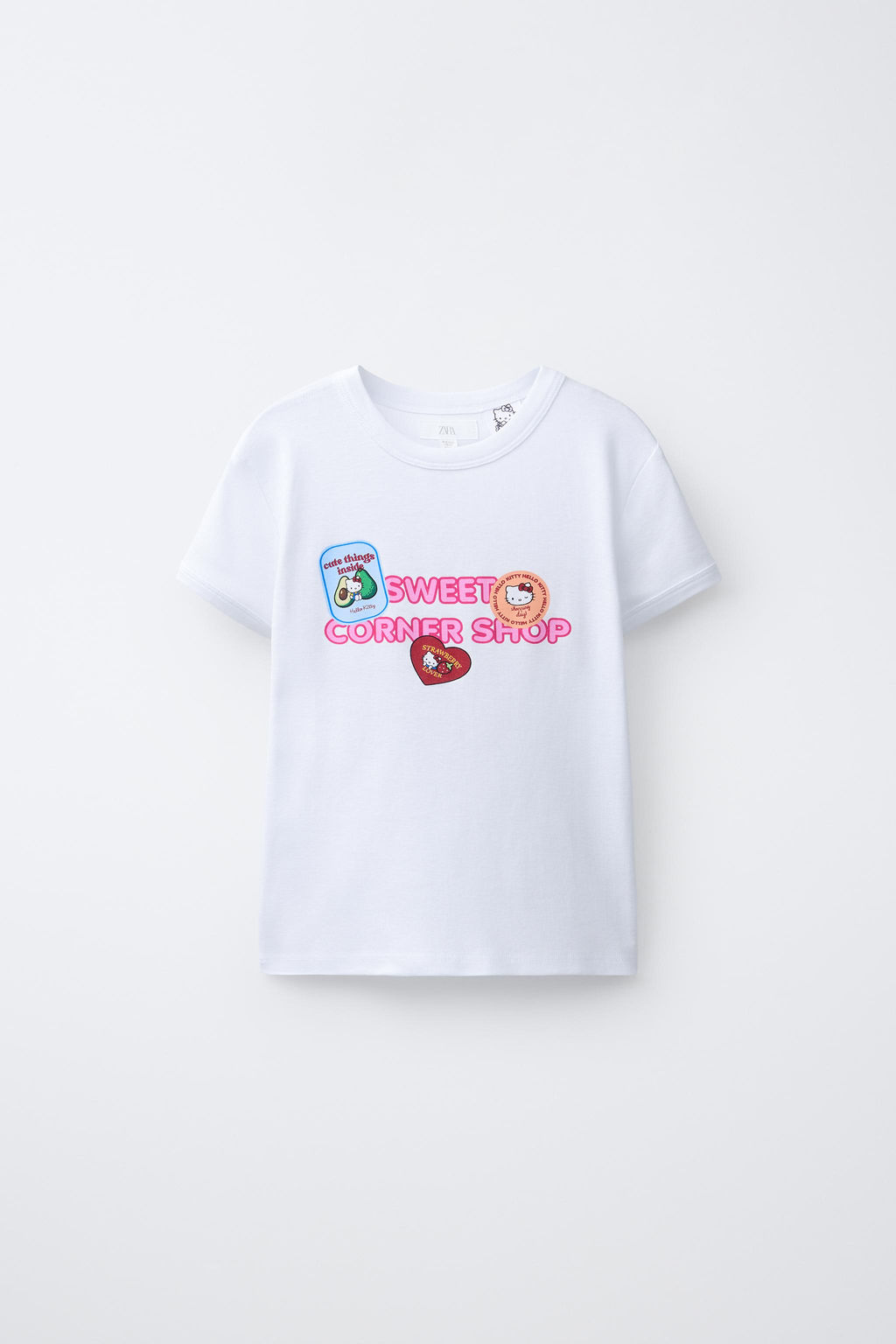 CAMISETA STICKERS HELLO KITTY  SANRIO / Blanco - Zara фото 3