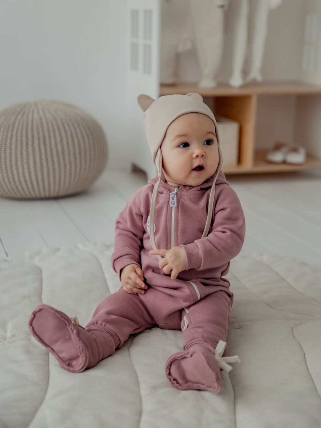 Моксы Дымчатая роза утепленные 0+ - Bungly фото 5