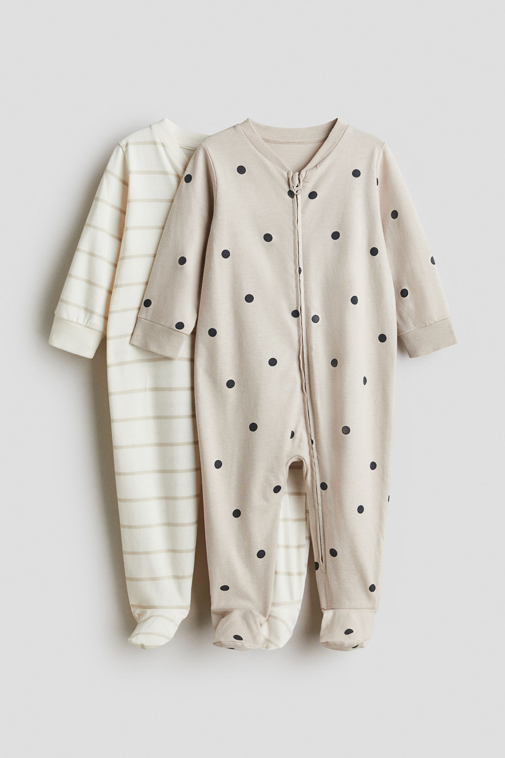 Pack de 2 pijamas enteros con cremallera