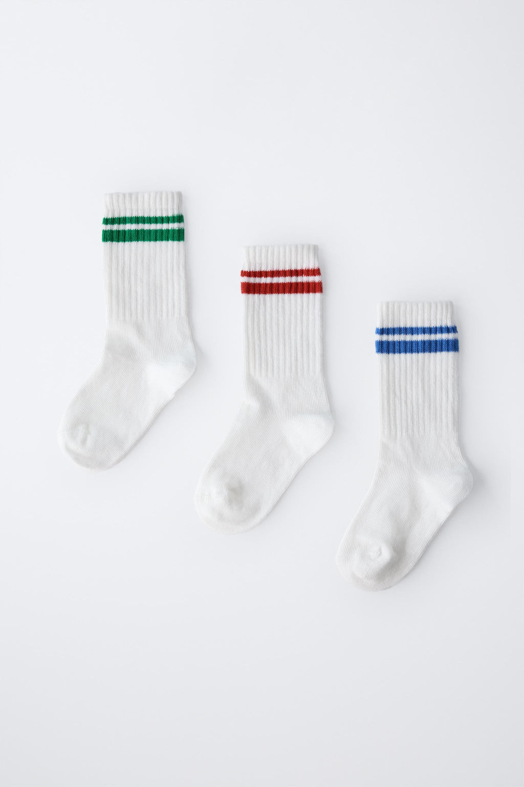 3-PACK OF STRIPED LONG SOCKS - Zara фото 5