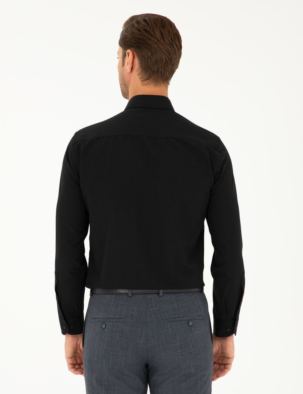 Siyah Slim Fit Arm_rl_ Uzun Kollu G_mlek - Pierre cardin фото 5