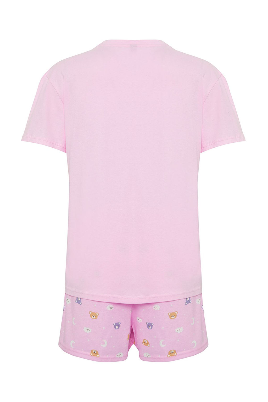 Trendyolmilla Lacivert %100 Pamuklu Ay?c?k ve Galaksi Desenli Uyku Bantl? Sortlu Orme Pijama Tak?m? THMSS25PT00360  фото 15