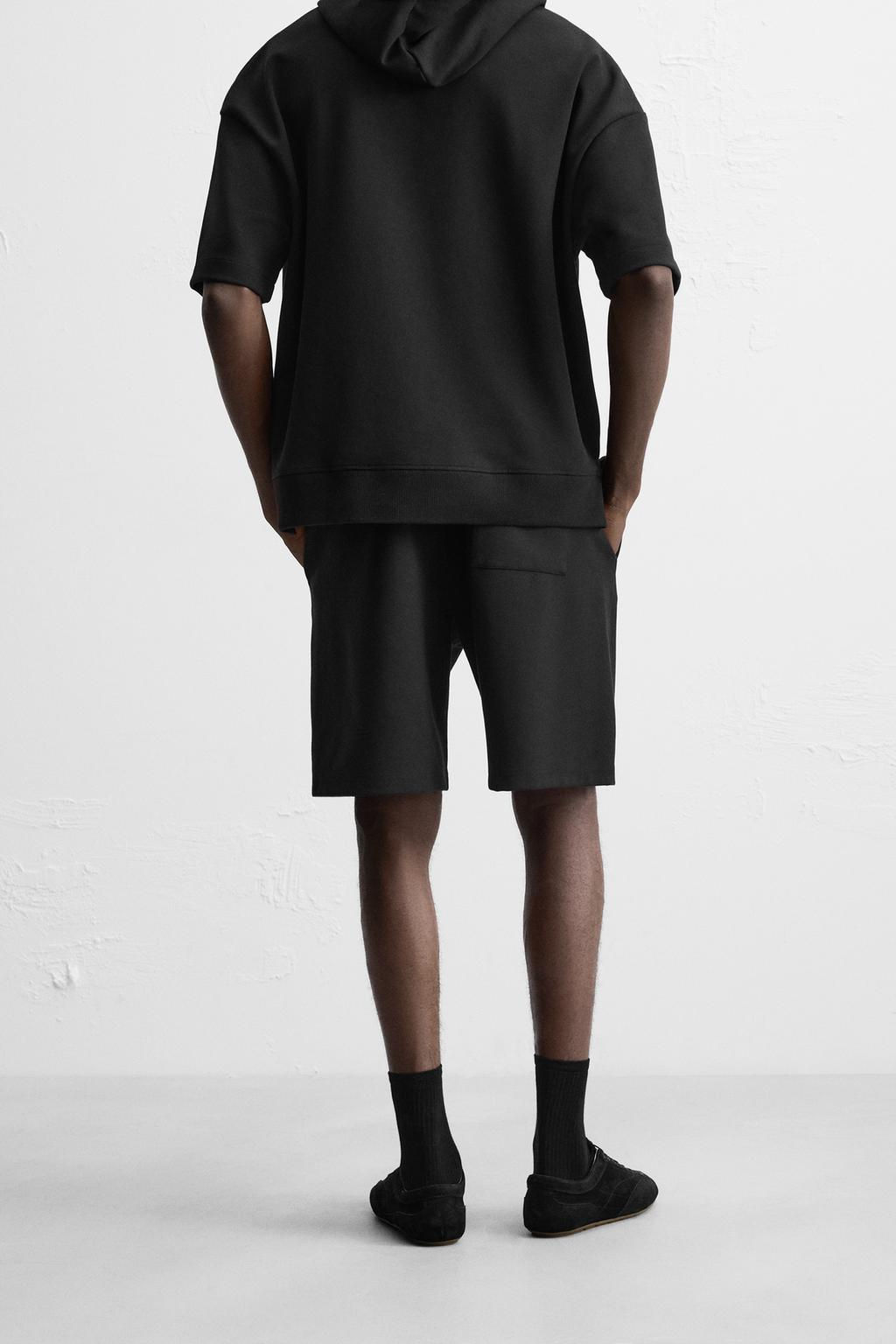 RELAXED FIT JOGGER BERMUDA SHORTS - Zara фото 3