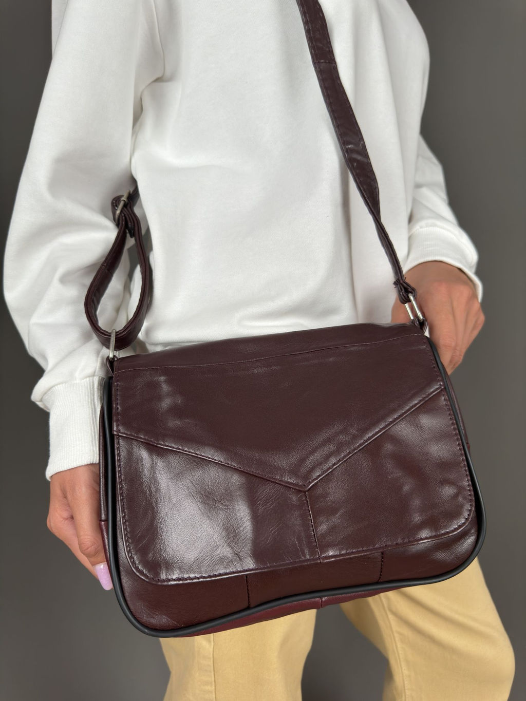 Сумка женская из телячьей кожи