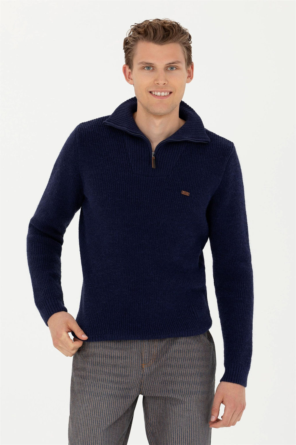 Мужской темно-синий свитер - U.s. polo assn фото 10