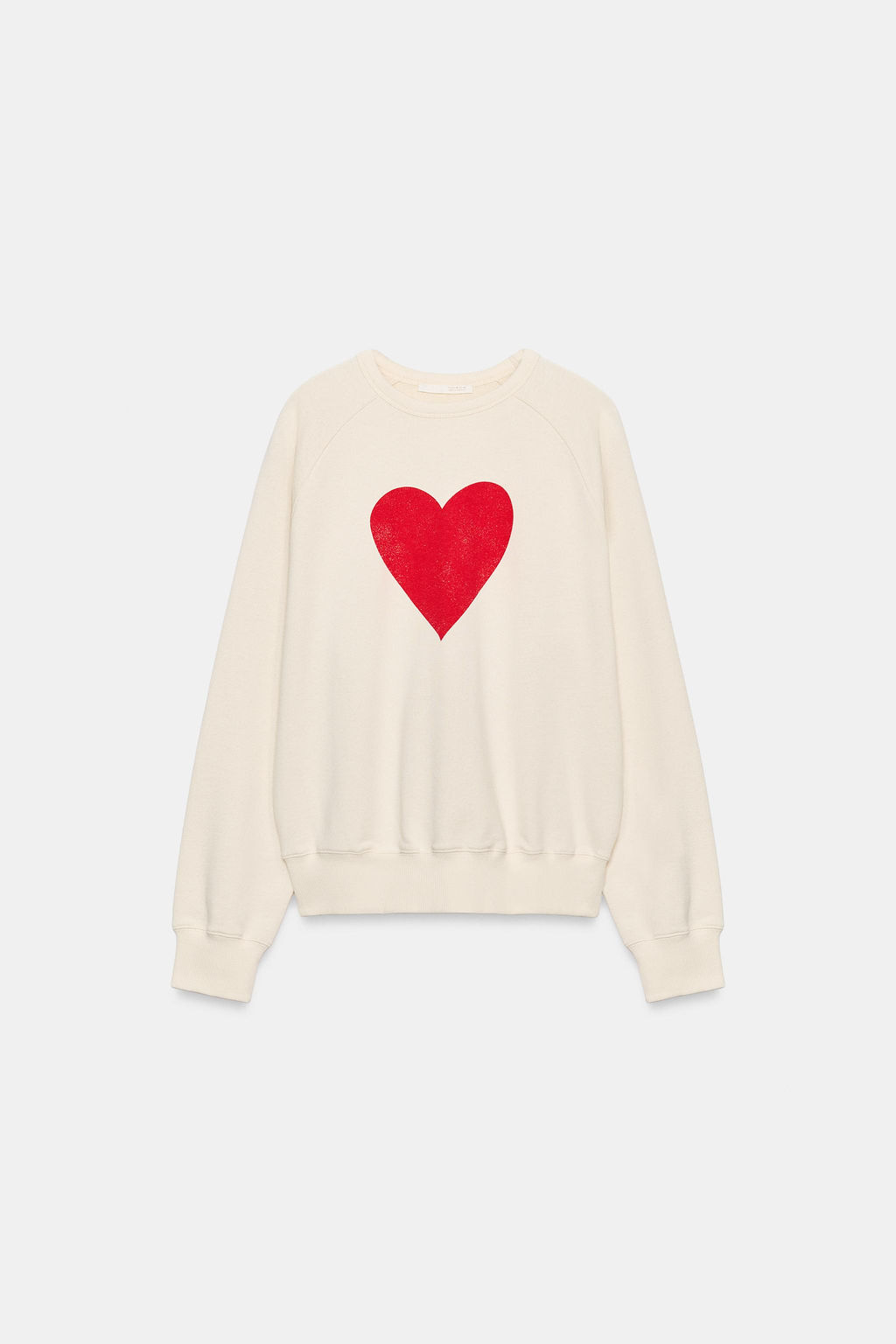 SUDADERA CORAZ?N / Crudo / Beige - Zara фото 5
