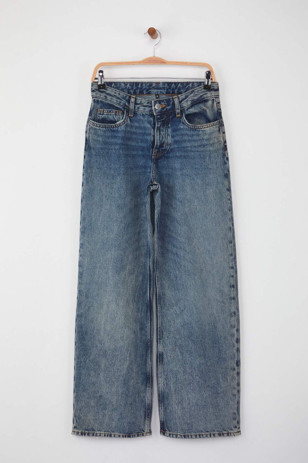 Mavi Vintage Y?kama Normal Bel Wide Leg Jeans TWOAW26JE00186 - Trendyolmilla фото 5