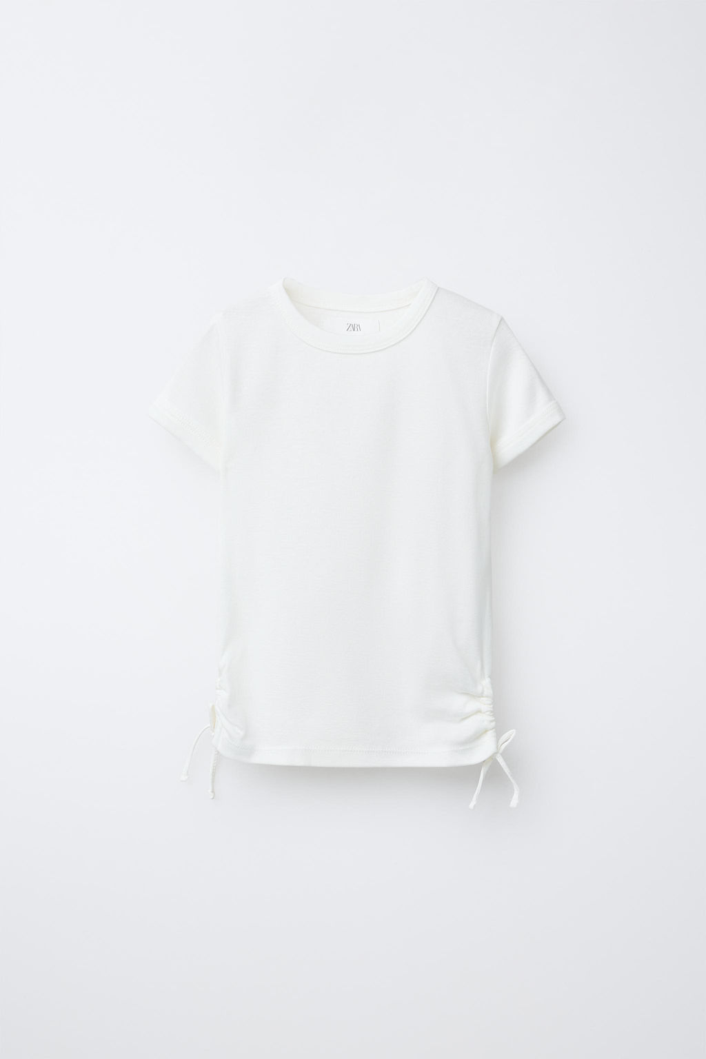 T-SHIRT WITH MODAL CUT-OUT BOWS - Zara фото 6
