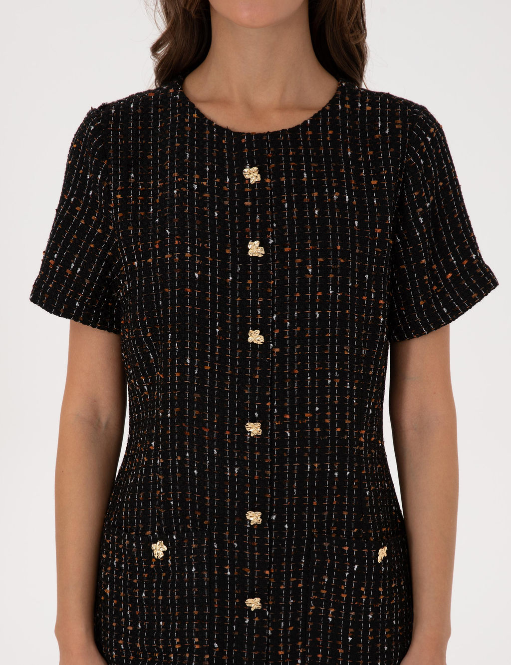Siyah Regular Fit Dokuma Elbise - Pierre cardin фото 2