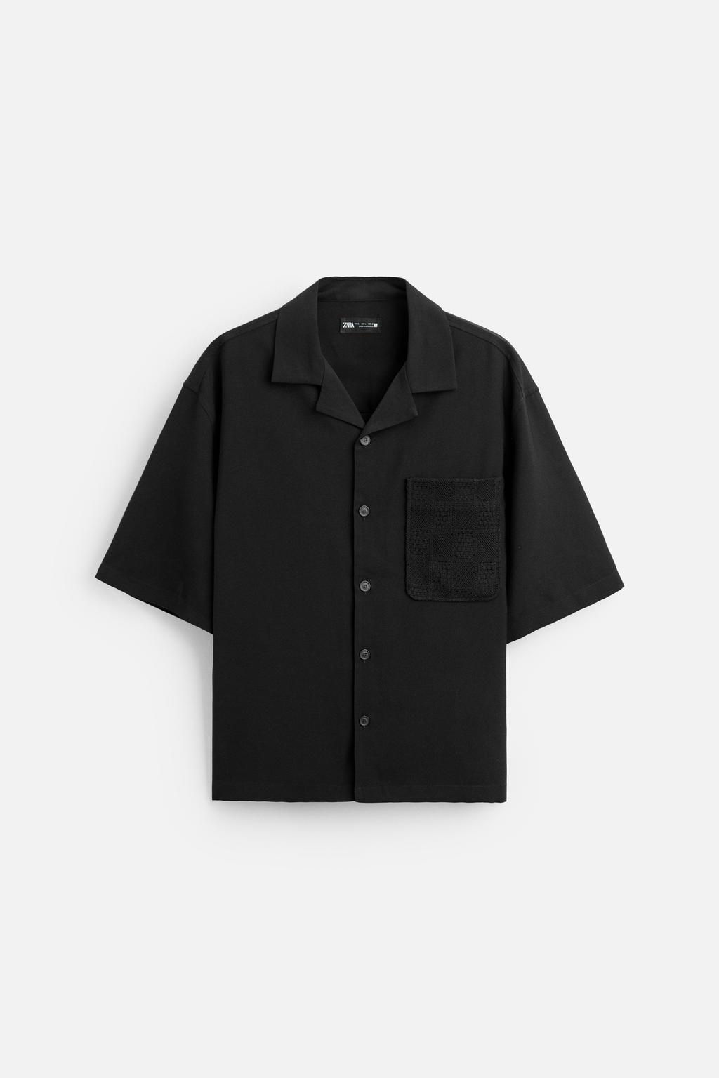 CROCHET POCKET SHIRT - Zara фото 6