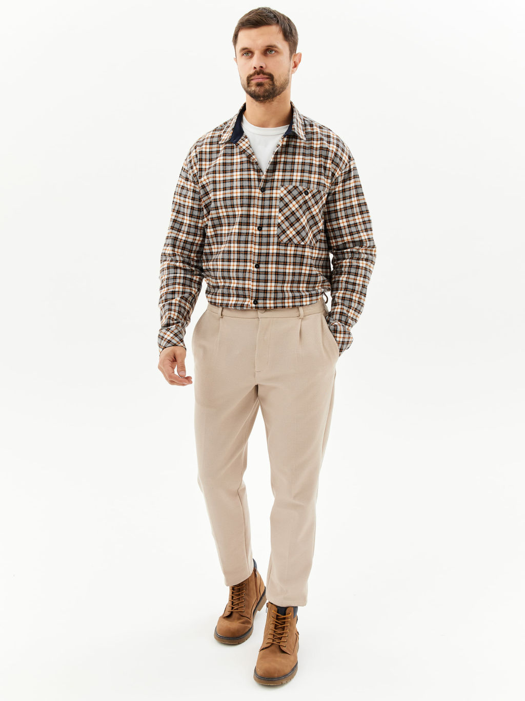 Сорочка мужская длинный рукав GREG S355/211/2025/1 фото 6