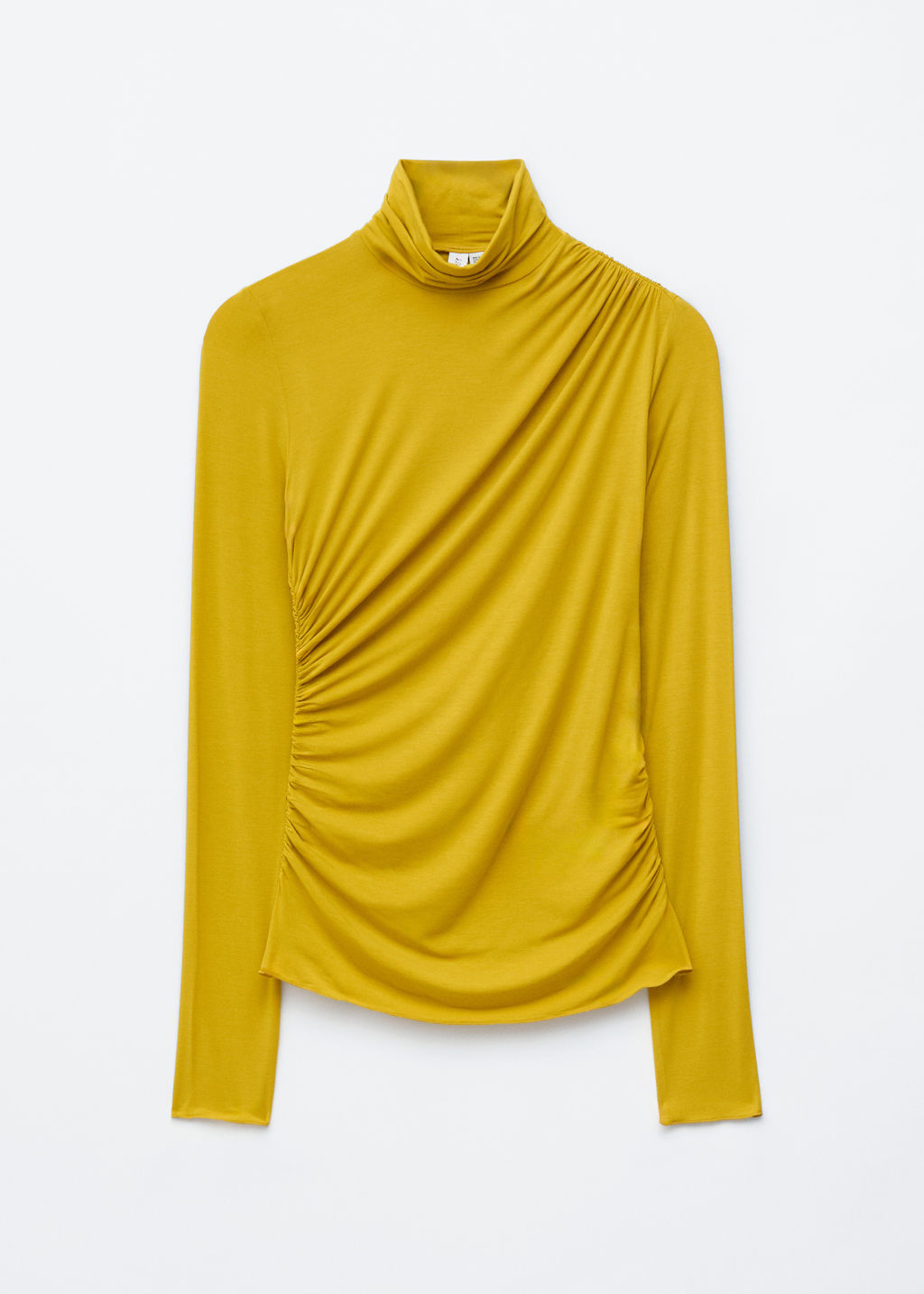 Top de cuello alto drapeado - H&m фото 2