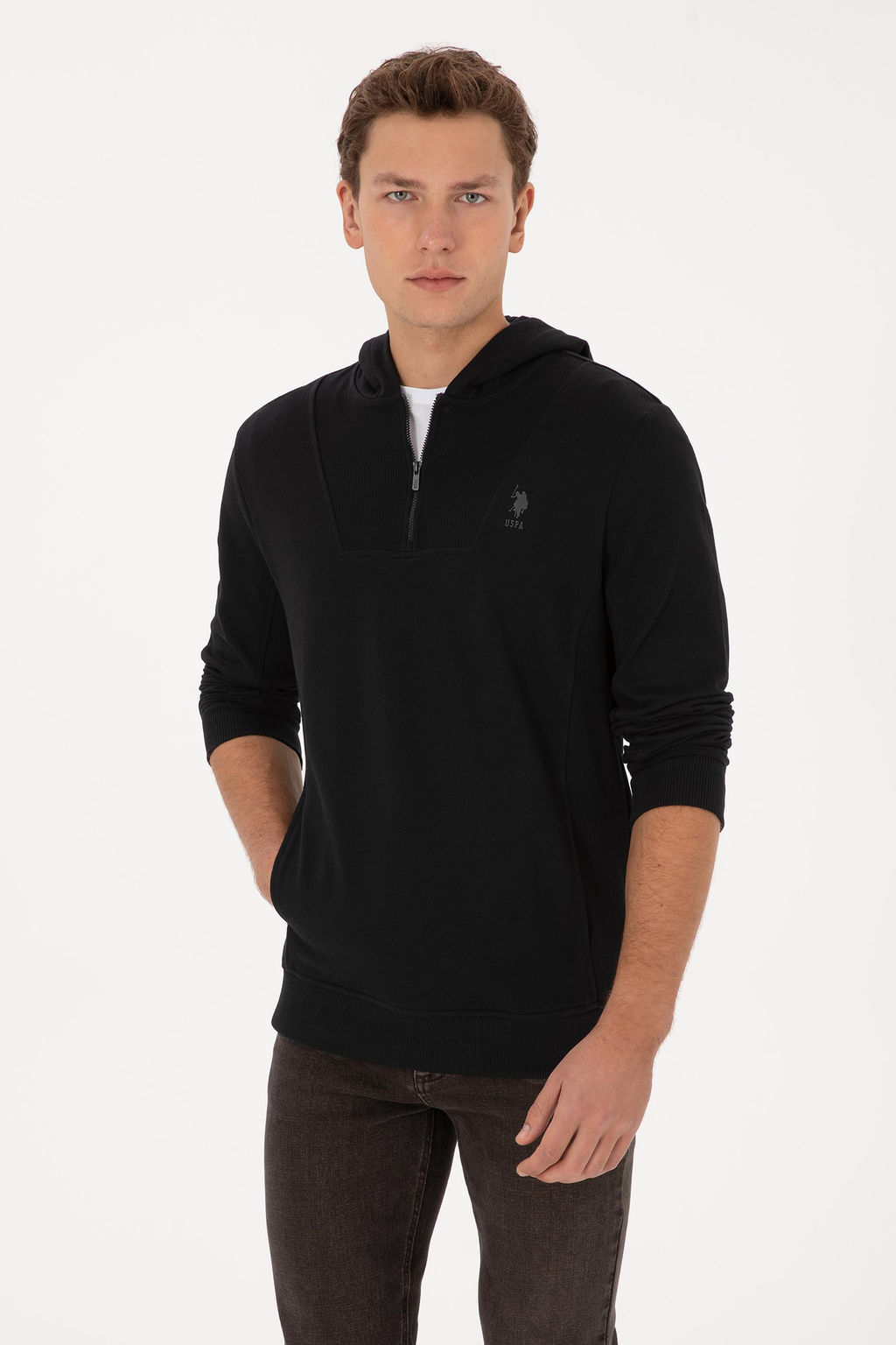 Erkek Siyah Sweatshirt