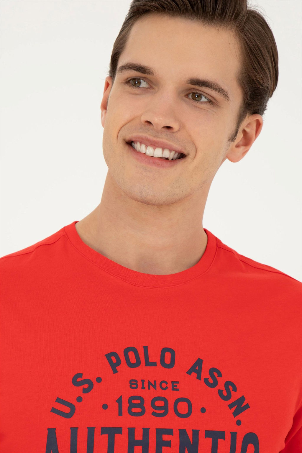 Мужская красная футболка - U.s. polo assn фото 2