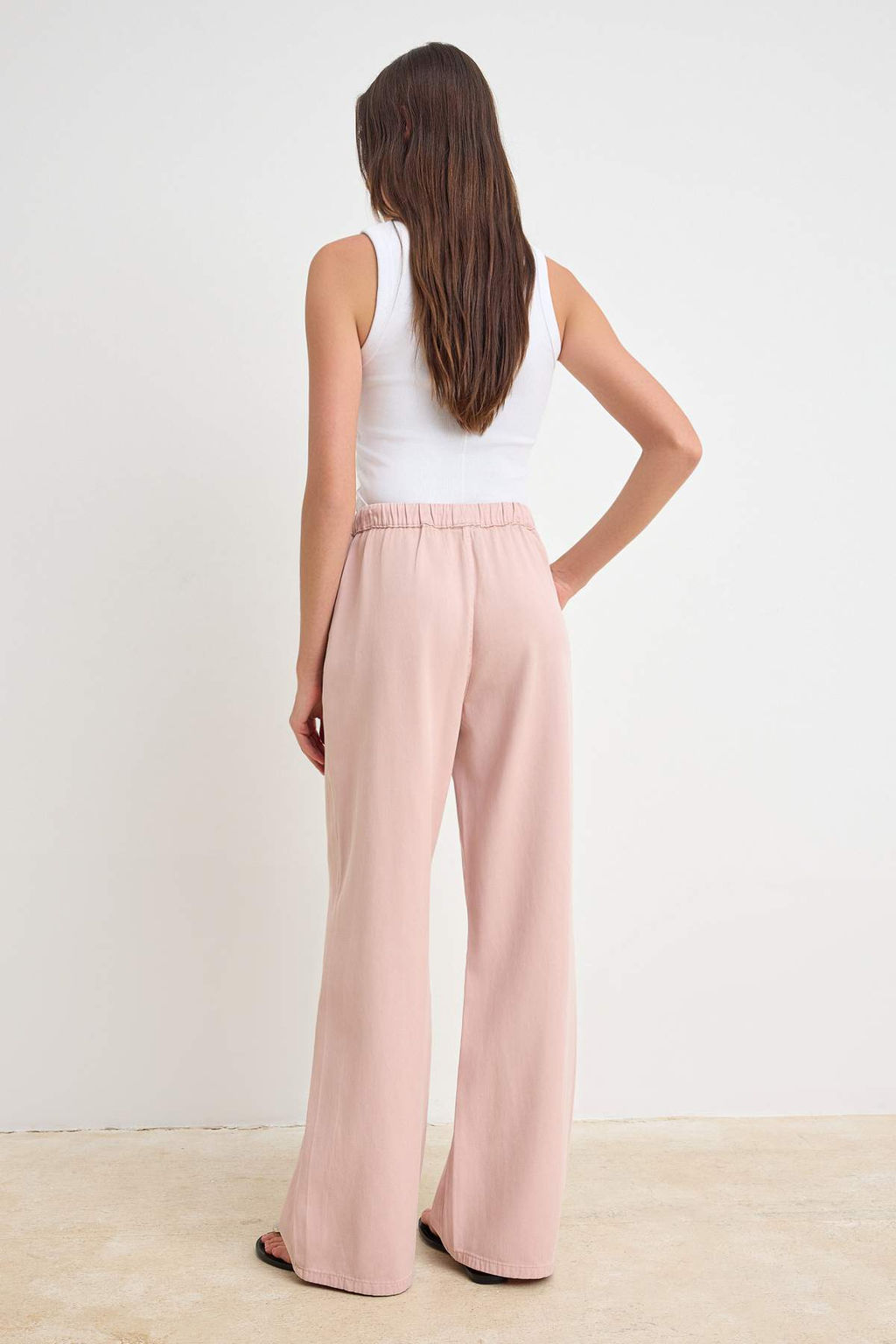 Ac?k Pembe Yuksek Bel Wideleg Tencel Kar?s?ml? Jeans TWOSS26JE00209 - Trendyolmilla фото 13