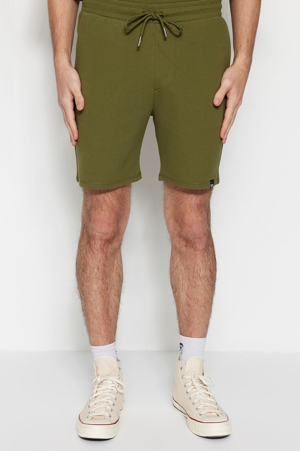 TRENDYOL MAN Premium Siyah Regular %100 Pamuklu Fit Dokulu Sort & Bermuda TMNSS23SR00032 - Trendyolmilla фото 13