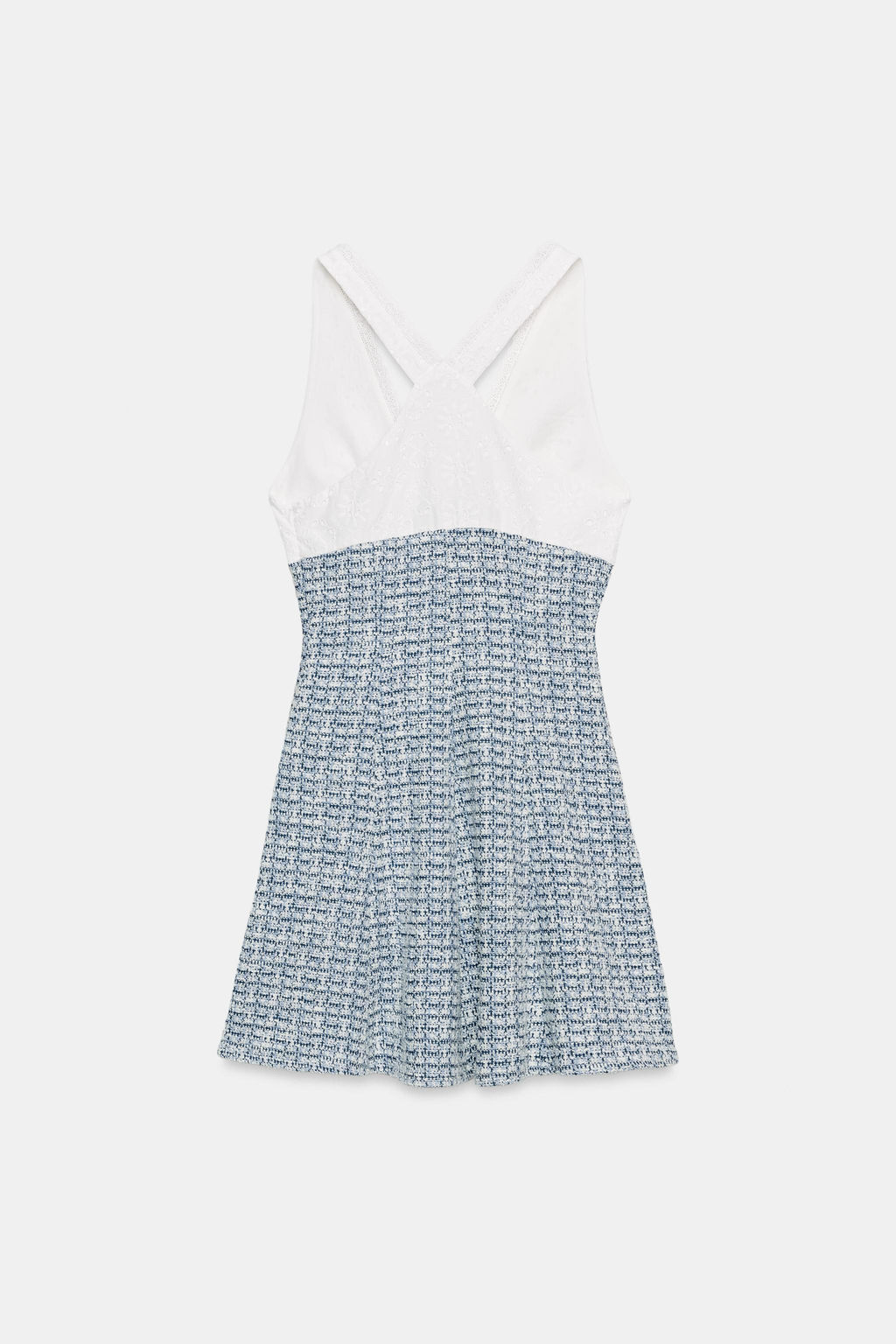 VESTIDO COMBINADO ESTRUCTURA / Azul / Blanco - Zara фото 2