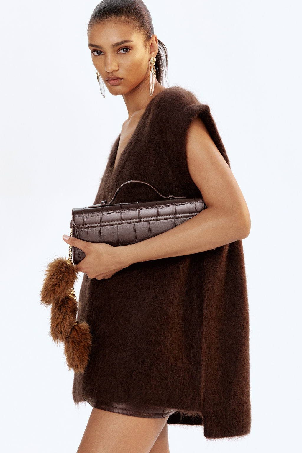 Su?ter sin mangas en mezcla de mohair - H&m фото 4