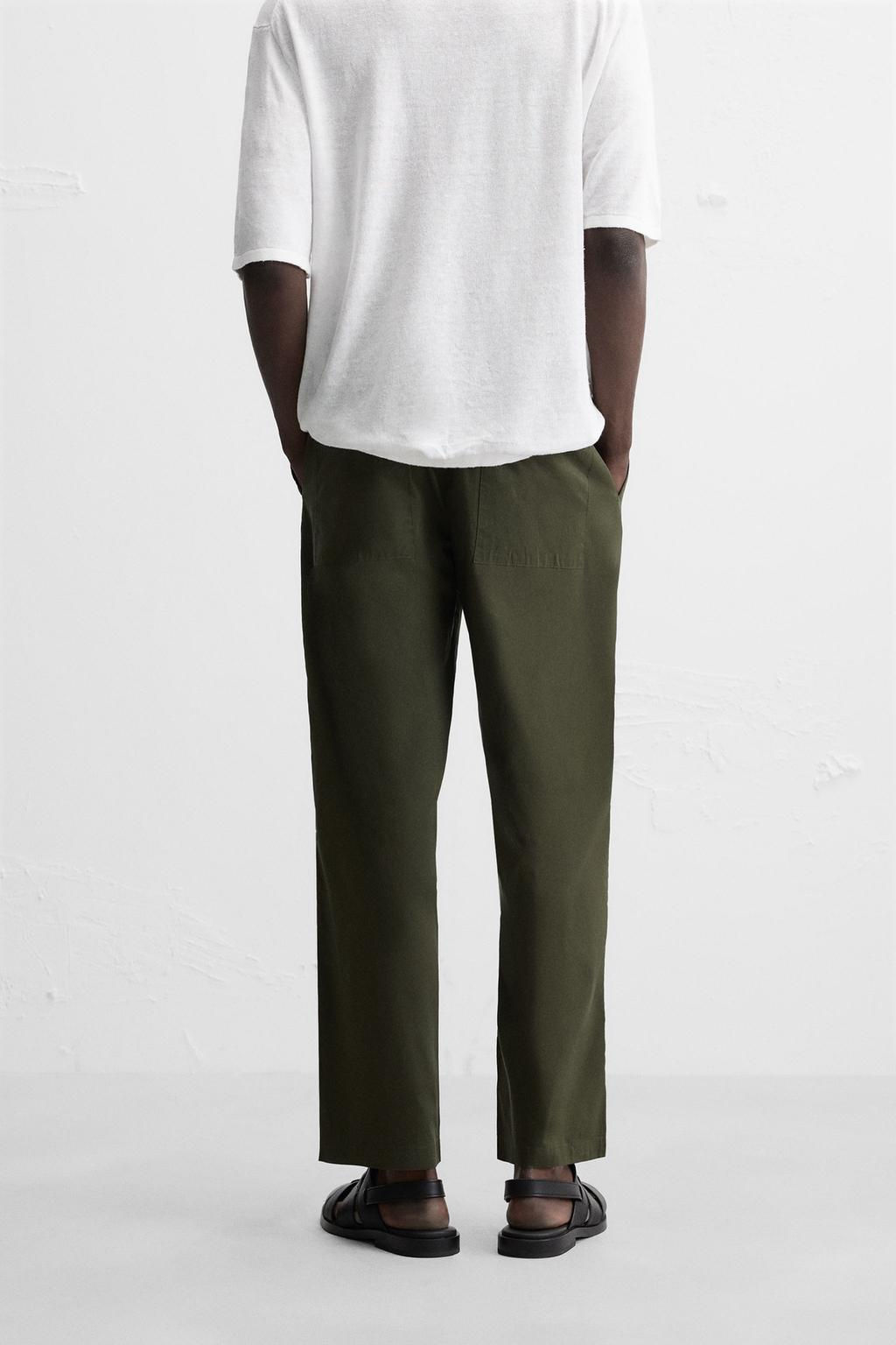 LIGHTWEIGHT RELAXED FIT TROUSERS - Zara фото 3