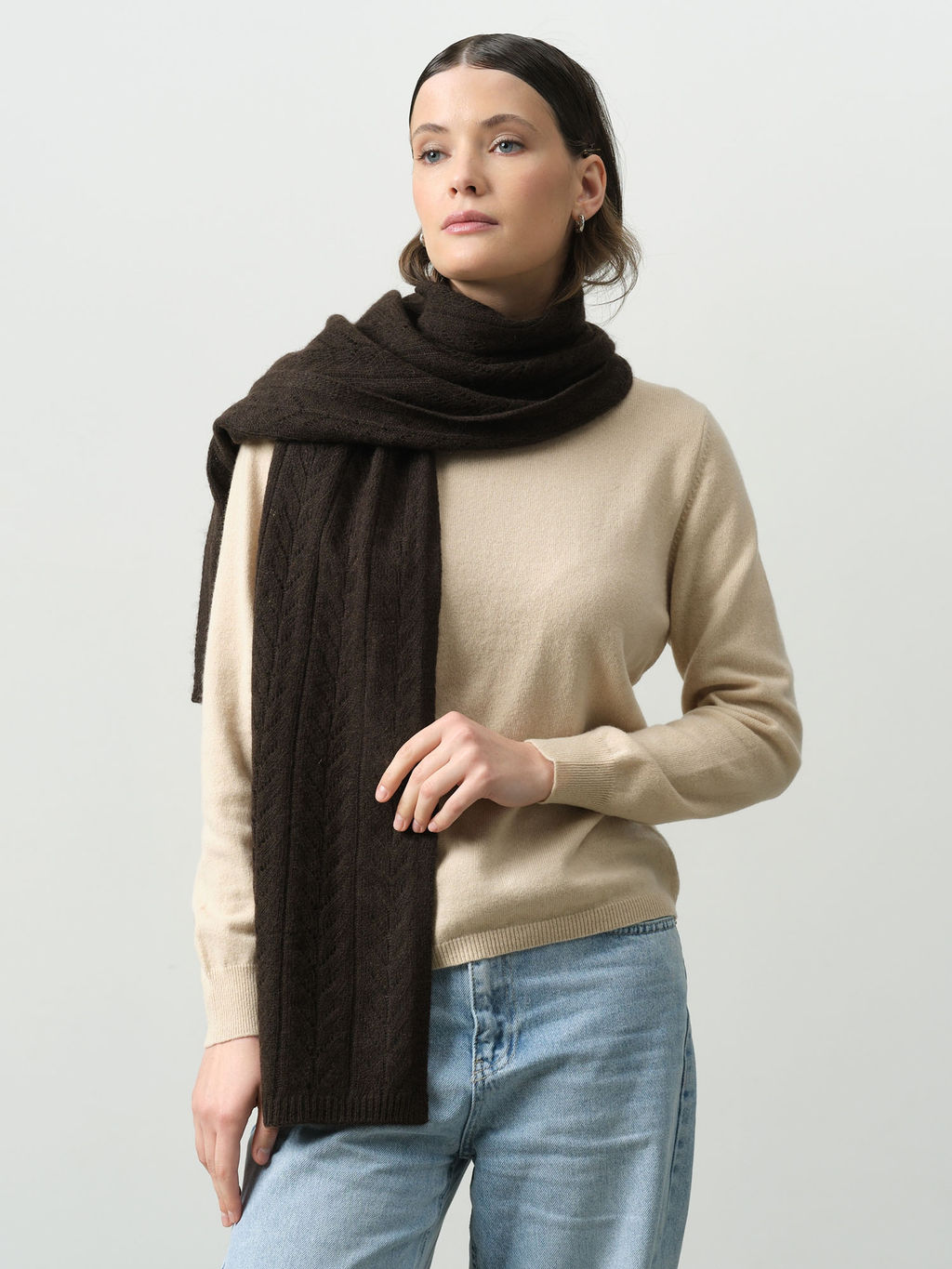 Шарф из пуха яка 15003b ТК