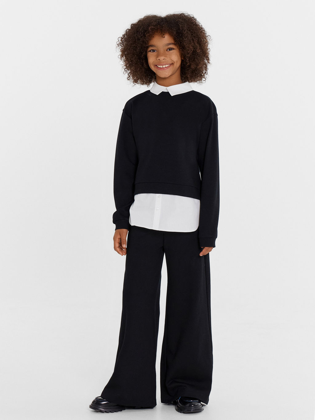 Джемпер для девочек в черном цвете - Mark formelle фото 3