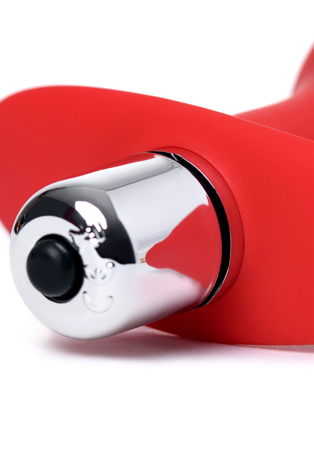 Анальная вибровтулка ToDo by Toyfa Glam, силикон, красная, 9,7 см, 4 см