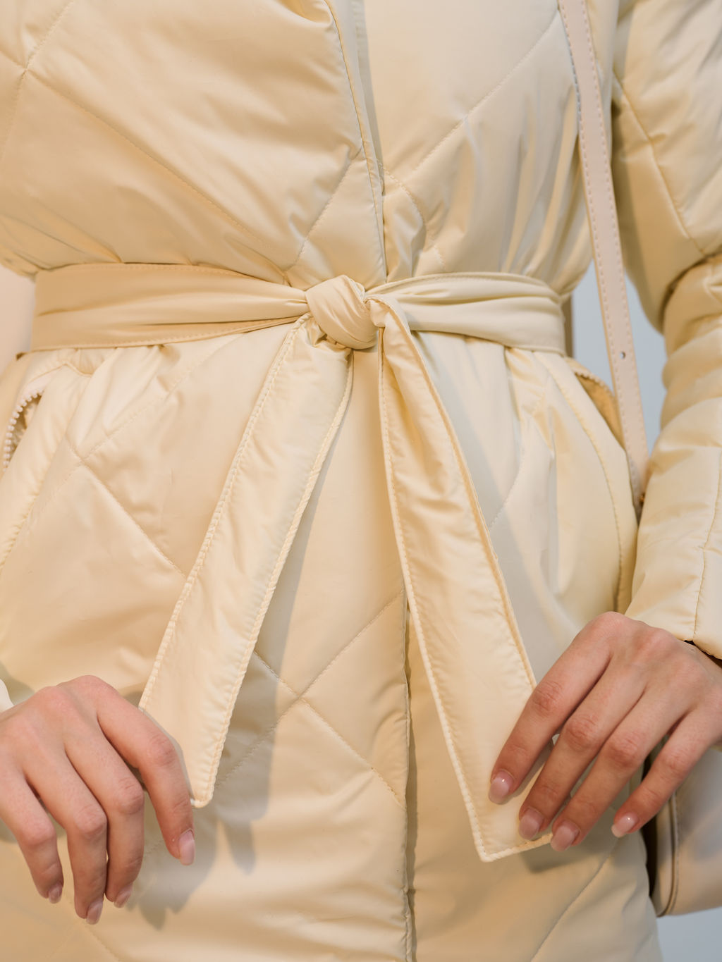 Полупальто демисезонное "2026" ваниль