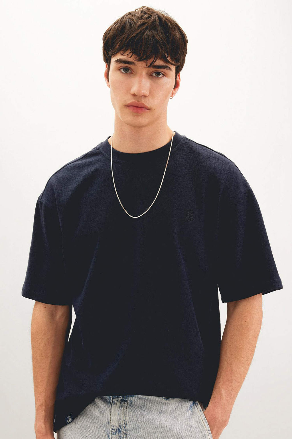 Comfort Regular Fit Rahat Kal?p Bisiklet Yaka Bask?l? K?sa Kollu Tisort - Defacto фото 3