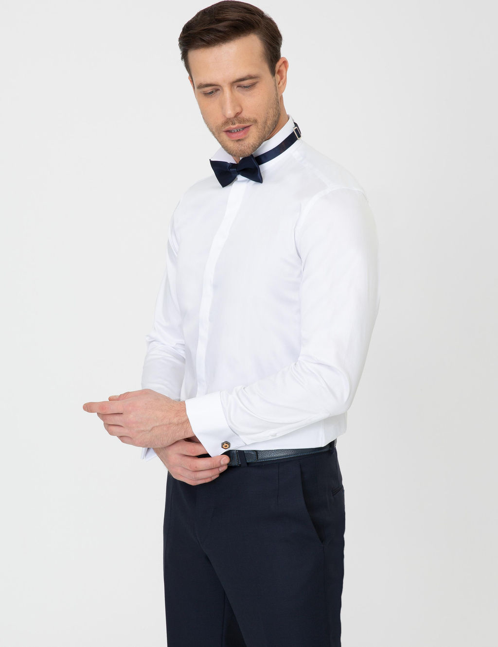 Beyaz Slim Fit Smokin G_mlek
