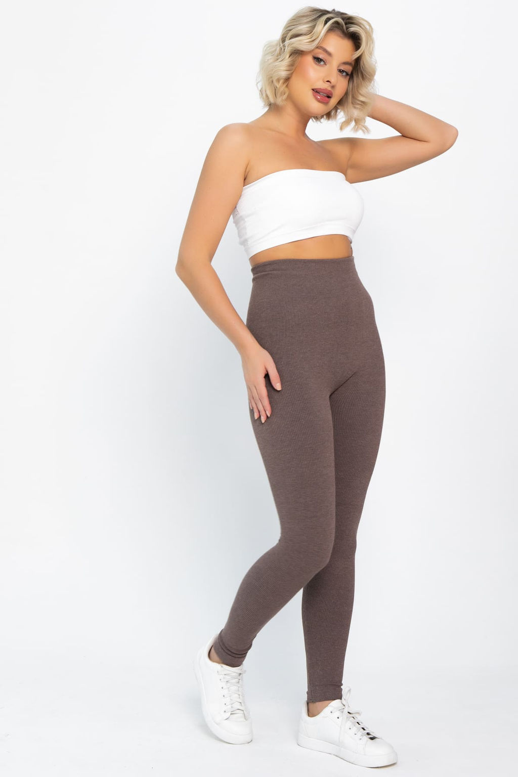 Лосины в рубчик утепленные - Lt collection фото 23