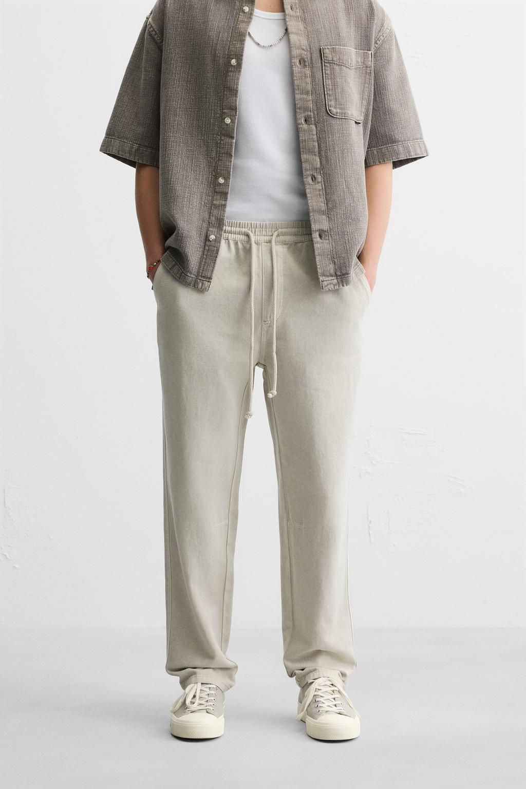 COTTON - LINEN TROUSERS - Zara фото 29