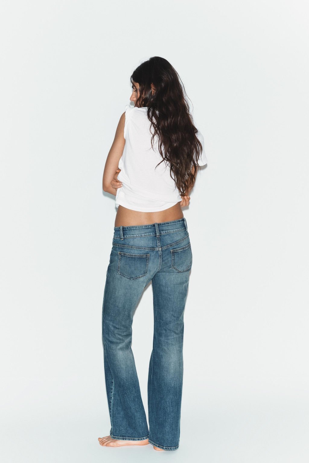 JEANS TRF BOOTCUT TIRO BAJO / Azul - Zara фото 5