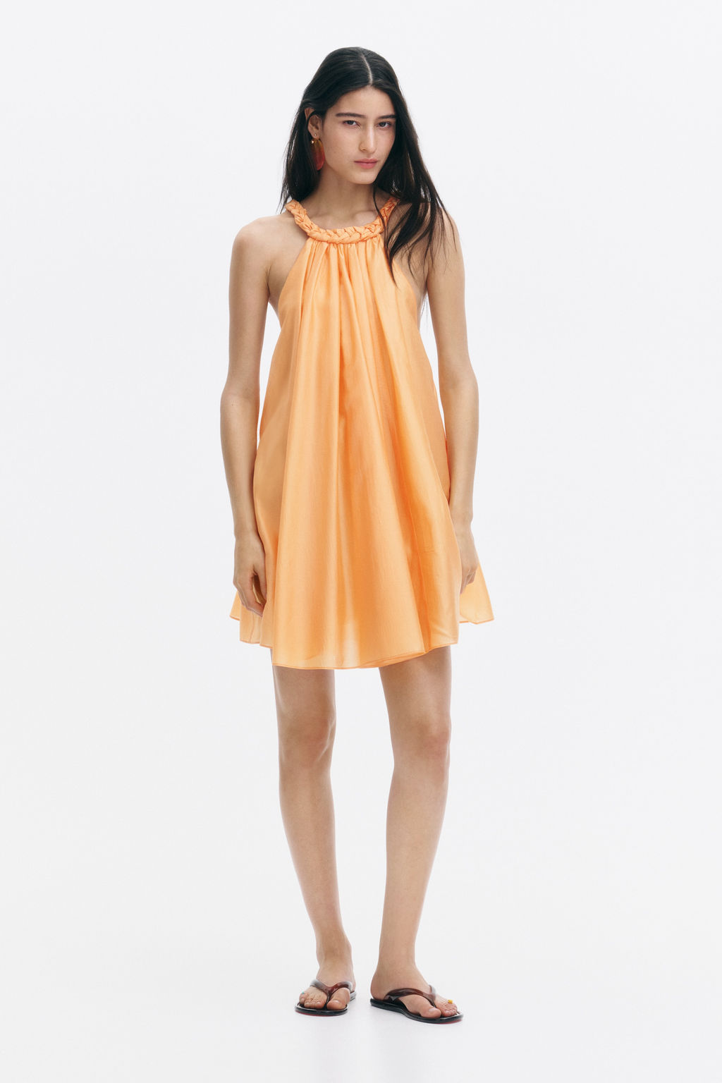 Minivestido con detalle trenzado - H&m фото 2