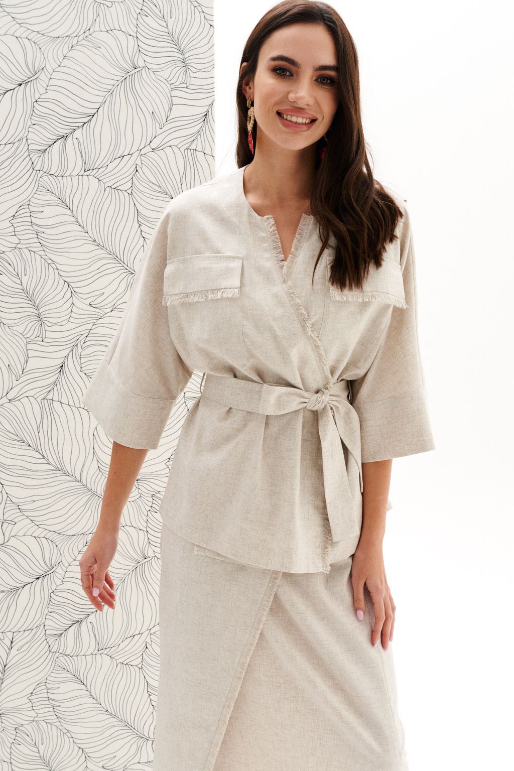 Комплект изо льна с вискозой - Elletto фото 12