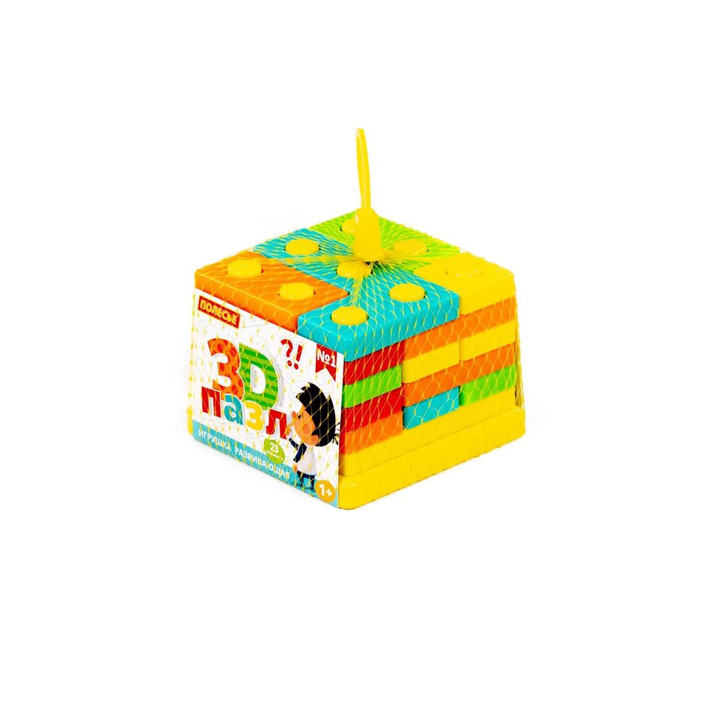 Игрушка развивающая 3D пазл №1 (23 элемента) (в сеточке) - Полесье фото 8