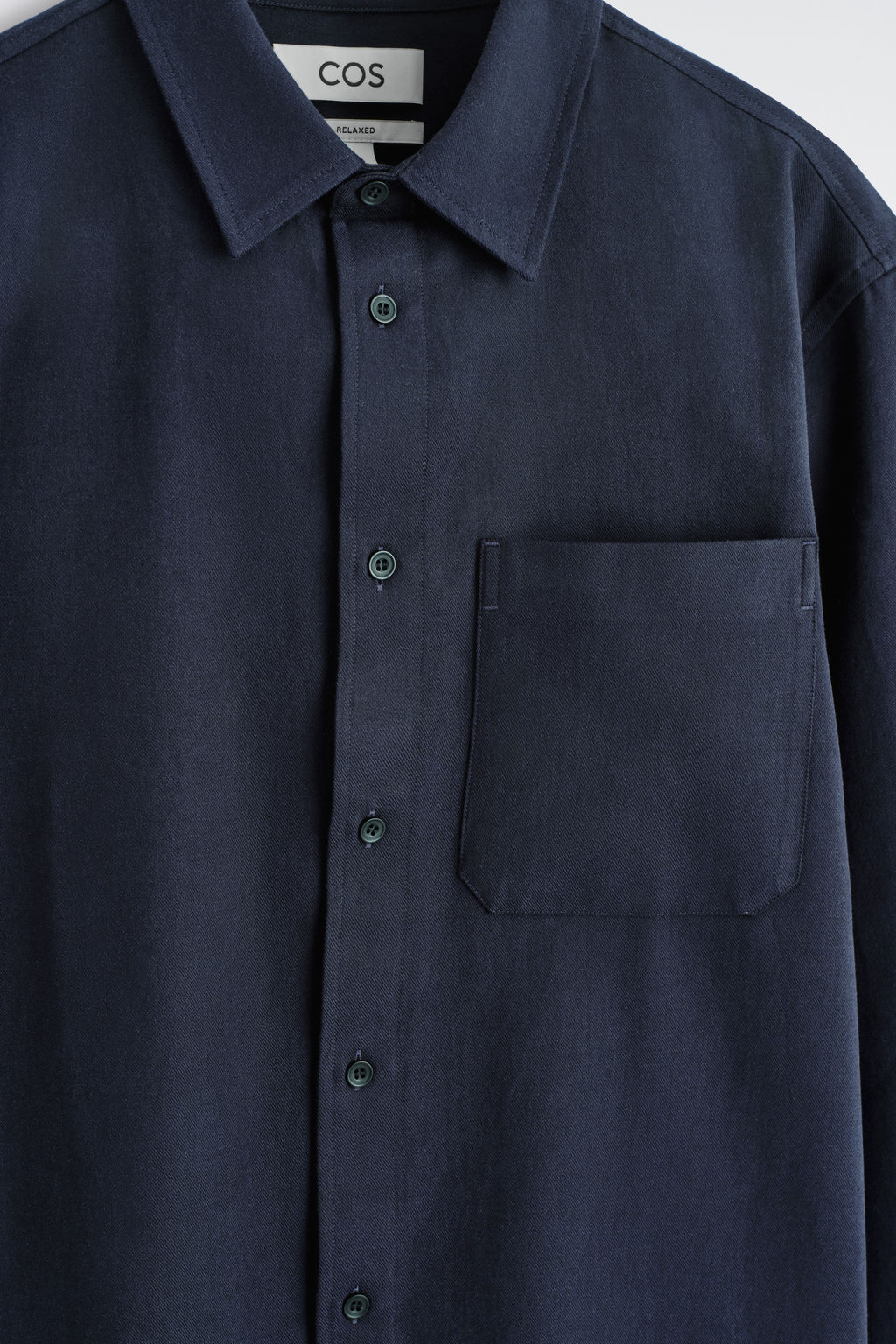 CAMISA MEZCLA DE ALGOD?N CEPILLADO RELAXED FIT - H&m фото 5