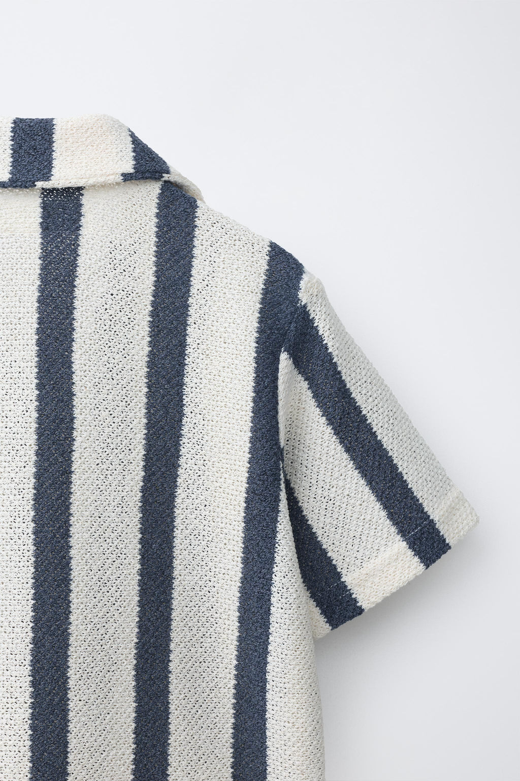 CAMISA PUNTO RAYAS / Azul - Zara фото 4