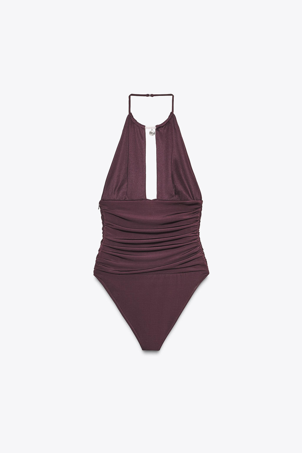 JEWEL DRAPED HALTERNECK BODYSUIT - Zara фото 6