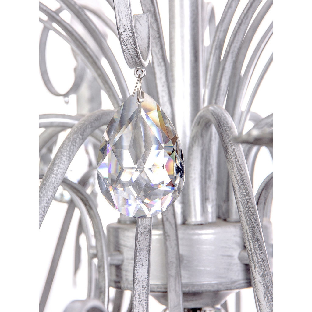 Люстра подвесная в стиле барокко "Arte" 6*40Вт Е14 29-P8525/WH белый мрамор