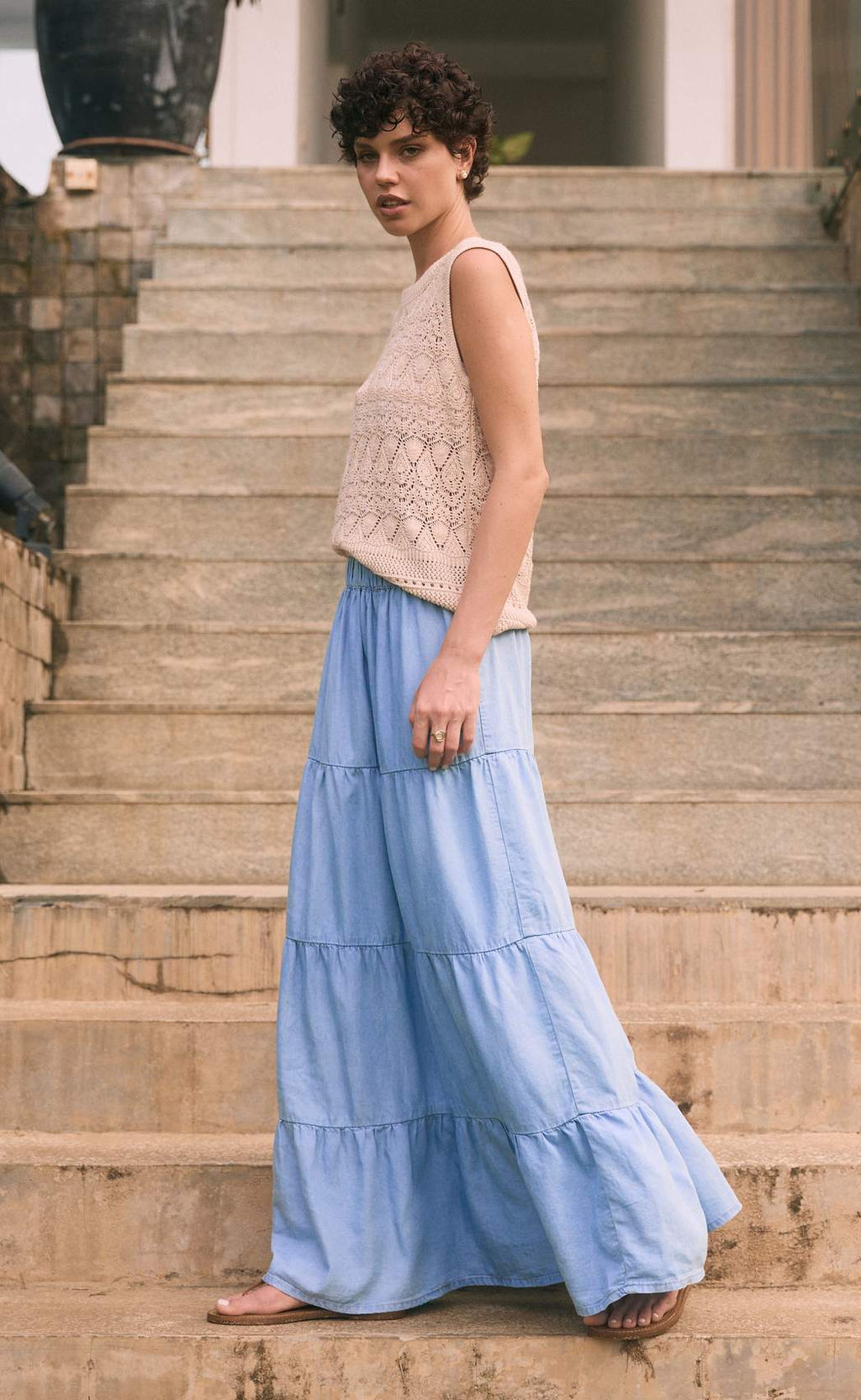 Юбка P512-0205 l.blue