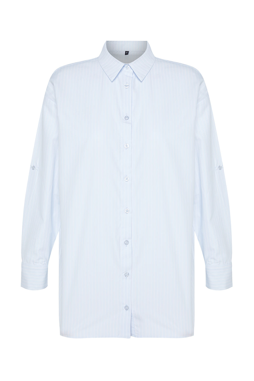 Plaj Giyim Cizgili Dokuma Maxi Gomlek TBESS22GO0664