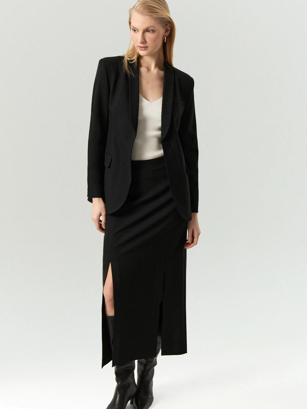 ЕМКА NEW / Юбка миди с разрезами - Emka фото 2