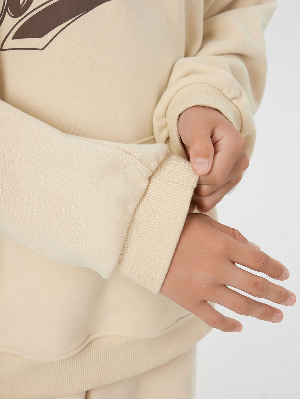 Худи для мальчиков бежевое с надписью Wonderful weekends - Mark formelle фото 7