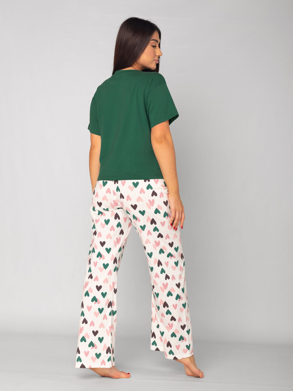 Костюм женский кулирка с брюками ФЛИРТ ЗЕЛЕНЬ - Domtrik фото 4