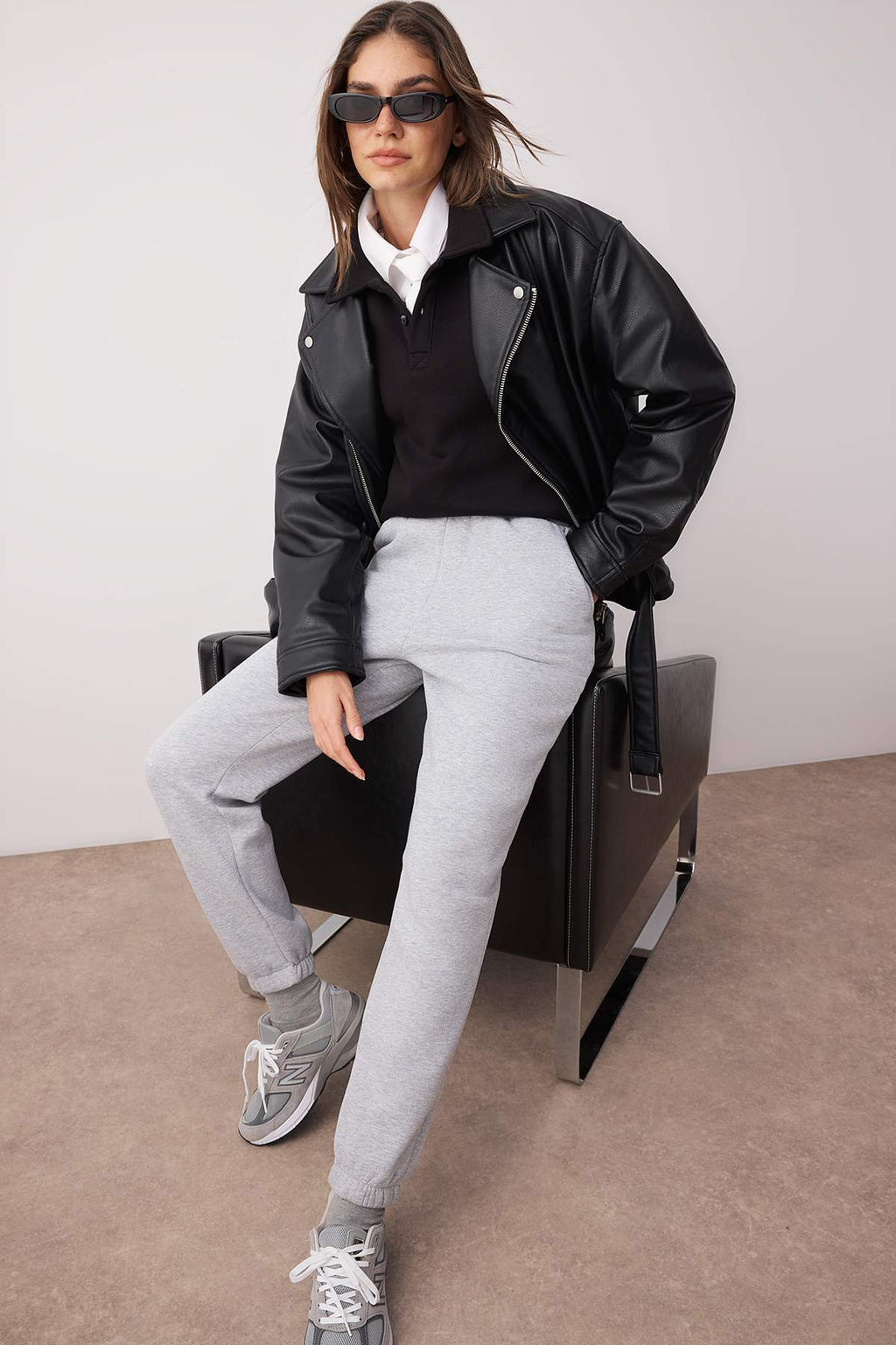 Lacivert Loose Jogger Kal?n Ici Polarl? Orme Esofman Alt? Pantolon TWOAW23EA00151 - Trendyolmilla фото 21